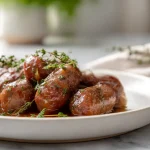 Saucisse de Toulouse cuite en Cookeo, savoureuse et prête en un rien de temps