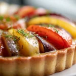 Tarte express aux légumes racines et moutarde au Cookeo, délicieuse et rapide.