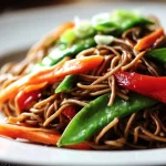 Wok de nouilles soba aux légumes croquants au Cookeo, coloré et facile à préparer