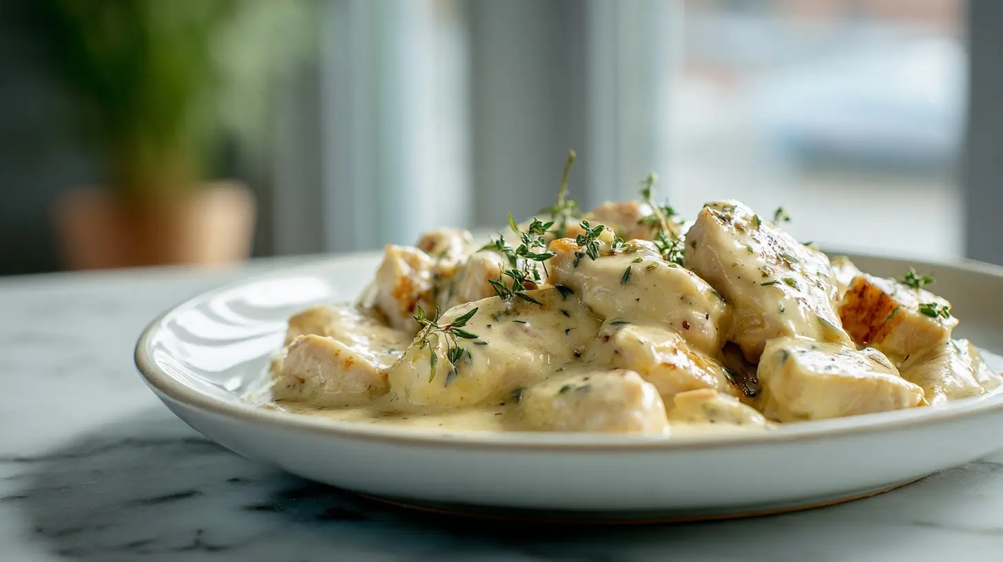 Émincé de poulet à la crème au Cookeo - liste des ingrédients