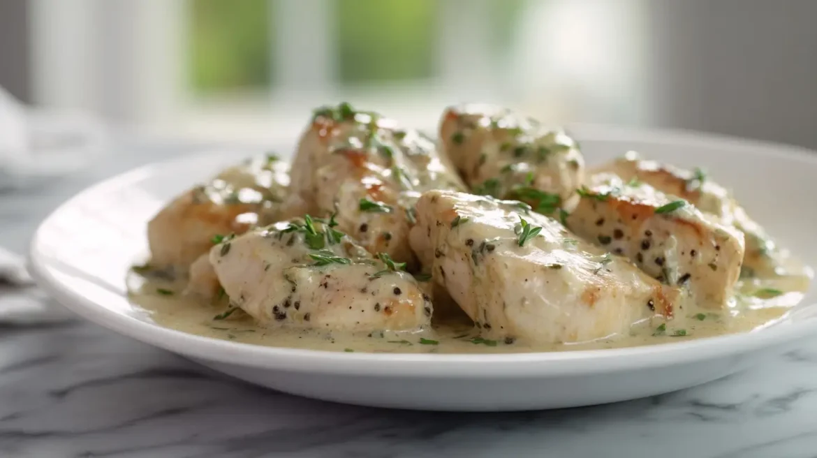 Émincé de poulet à la crème au Cookeo, savoureux et crémeux