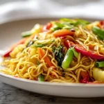 Délicieuses nouilles chinoises au Cookeo, prêtes en un rien de temps.