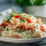 Un délicieux risotto fruits de mer au Cookeo, crémeux et savoureux