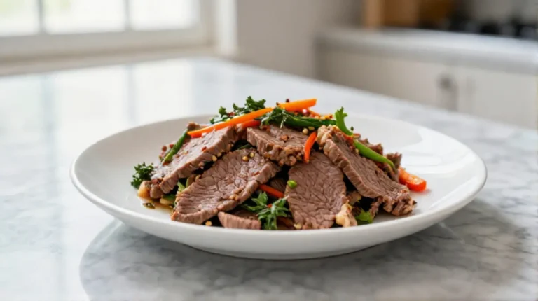 Savoureux boeuf thaï au Cookeo, mariné et épicé.