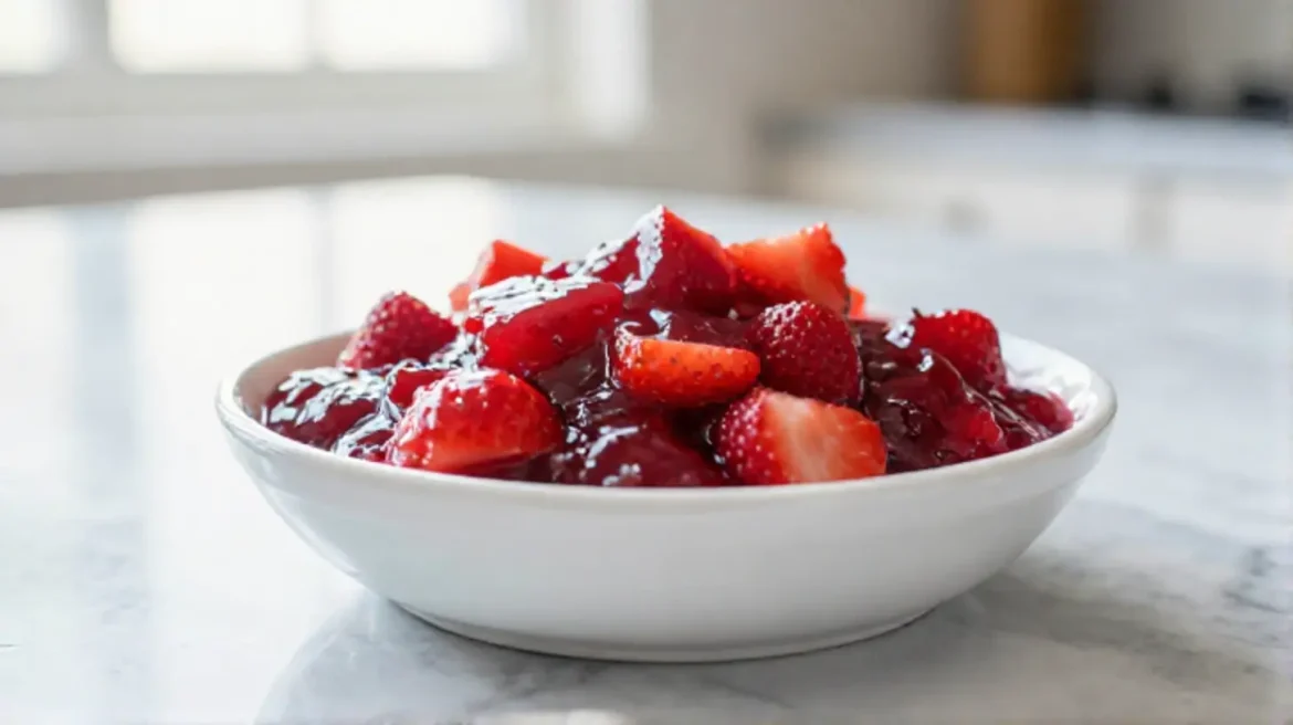 Confiture de fraise et rhubarbe au Cookeo, délicieuse et parfumée