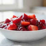 Confiture de fraise et rhubarbe au Cookeo, délicieuse et parfumée