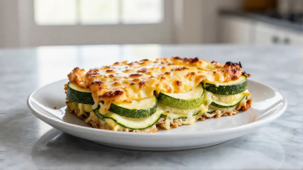 Gratin de courgettes au Cookeo, savoureux et fondant.