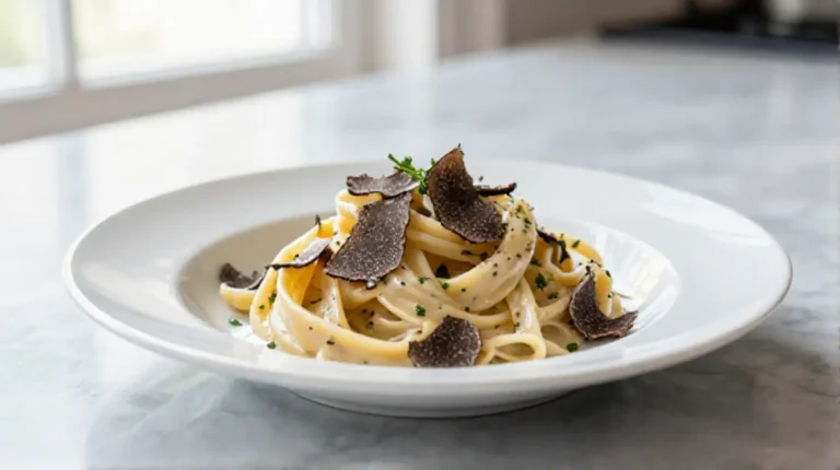 Pâtes à la truffe au Cookeo, savoureuses et elegantly présentées