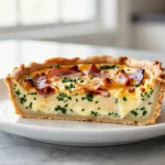Délicieuse quiche lorraine au Cookeo, crémeuse et savoureuse.
