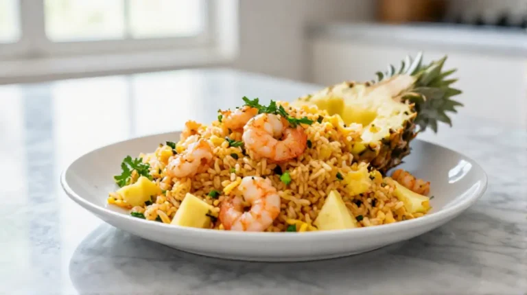 Riz sauté crevettes ananas au Cookeo, un plat sucré-salé délicieux.