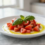 Découvrez la délicieuse sauce vierge au Cookeo, pleine de saveurs fraîches.