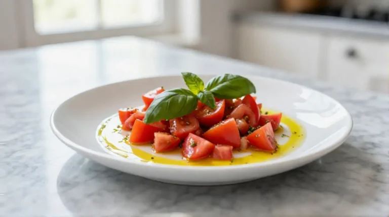 Découvrez la délicieuse sauce vierge au Cookeo, pleine de saveurs fraîches.