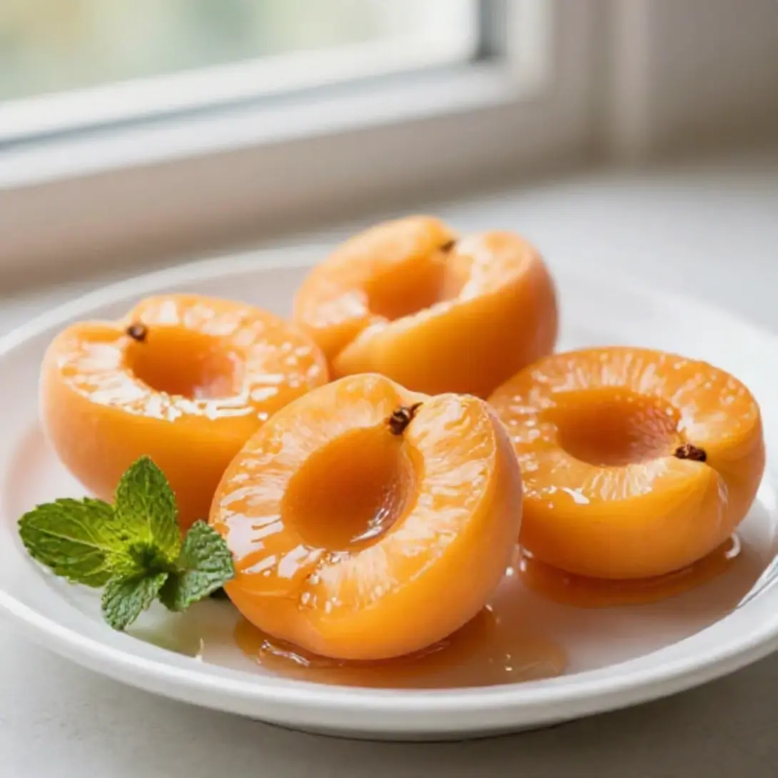 Abricots pochés au Cookeo - liste des ingrédients