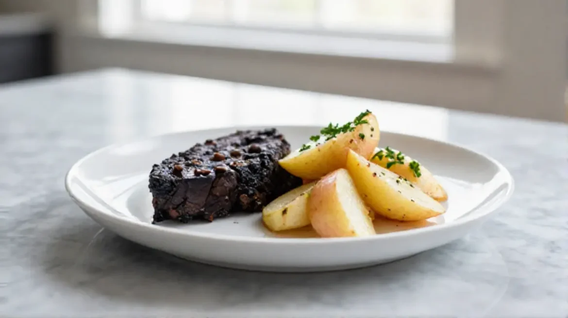 Boudin noir aux pommes au Cookeo, sucré et savoureux