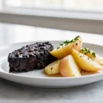 Boudin noir aux pommes au Cookeo, sucré et savoureux
