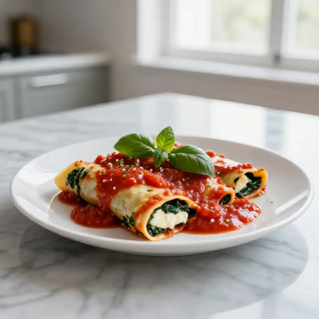 Cannelloni épinards ricotta au Cookeo - liste des ingrédients