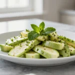 Courgettes à la menthe au Cookeo, légères et parfumées