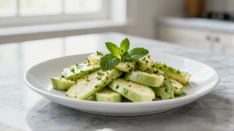 Courgettes à la menthe au Cookeo, légères et parfumées
