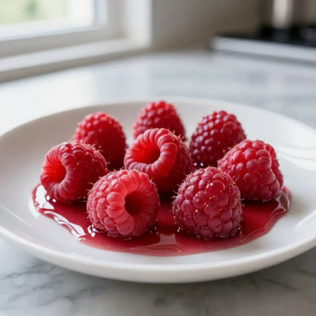 Framboises en sirop au Cookeo - liste des ingrédients