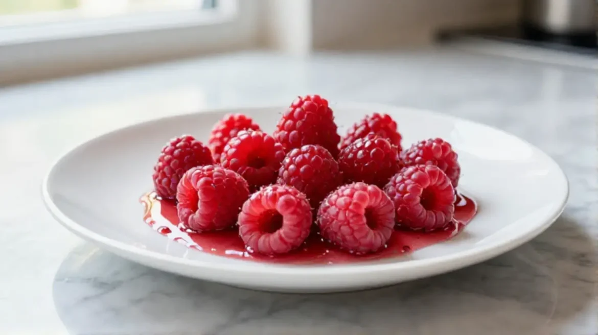 Framboises en sirop au Cookeo, sucrées et juteuses