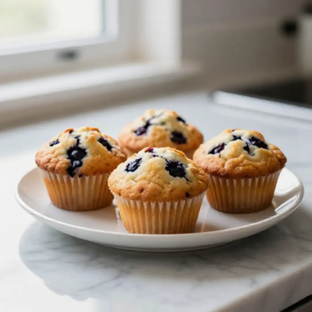 Muffins aux myrtilles au Cookeo - liste des ingrédients
