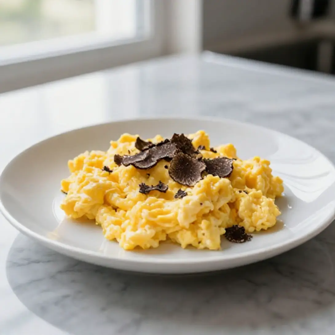 Oeufs brouillés à la truffe au Cookeo - liste des ingrédients