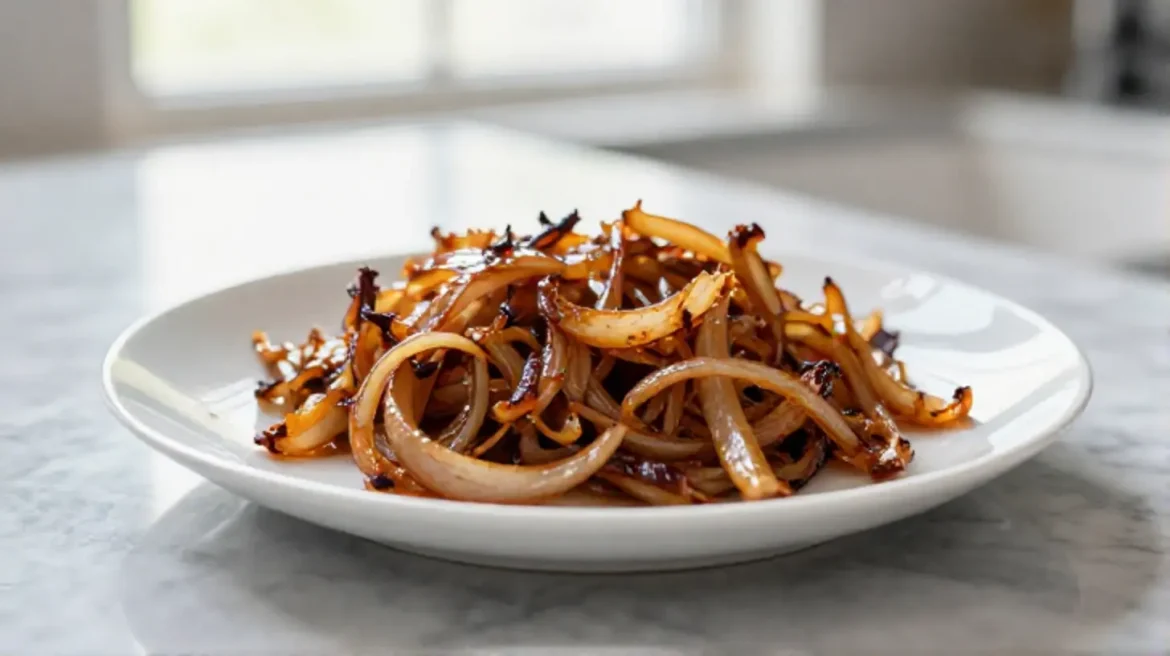 Oignons caramélisés au Cookeo, sucrés et savoureux.