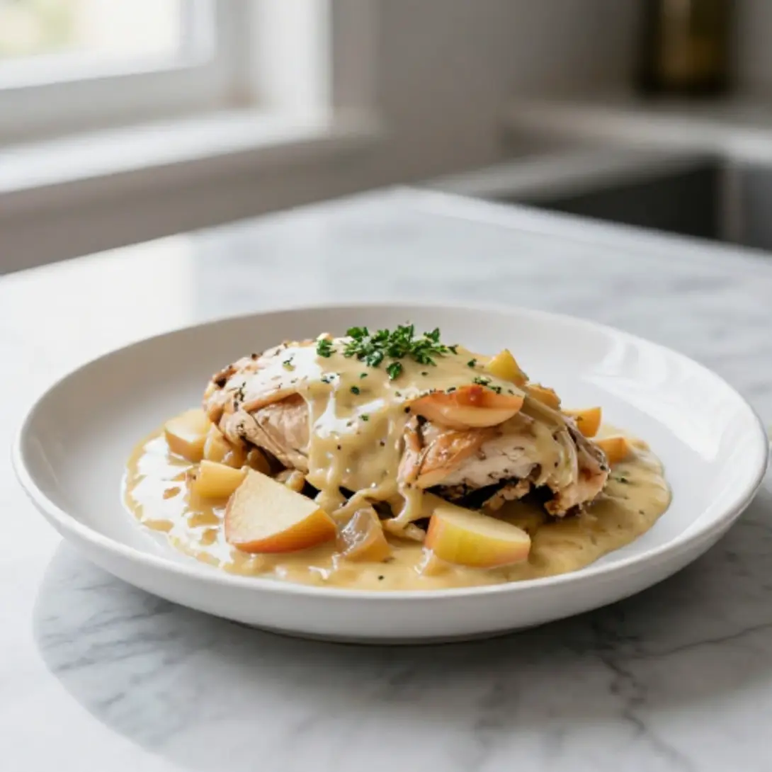 Poulet à la normande au Cookeo - liste des ingrédients
