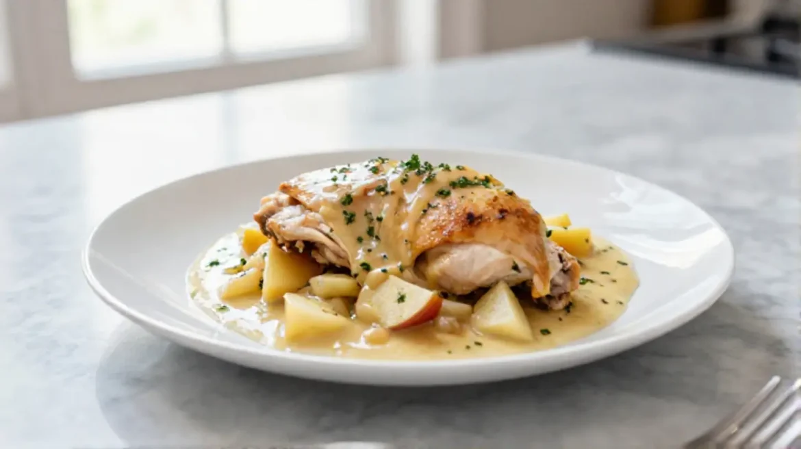 Poulet à la normande en Cookeo, savoureux et crémeux