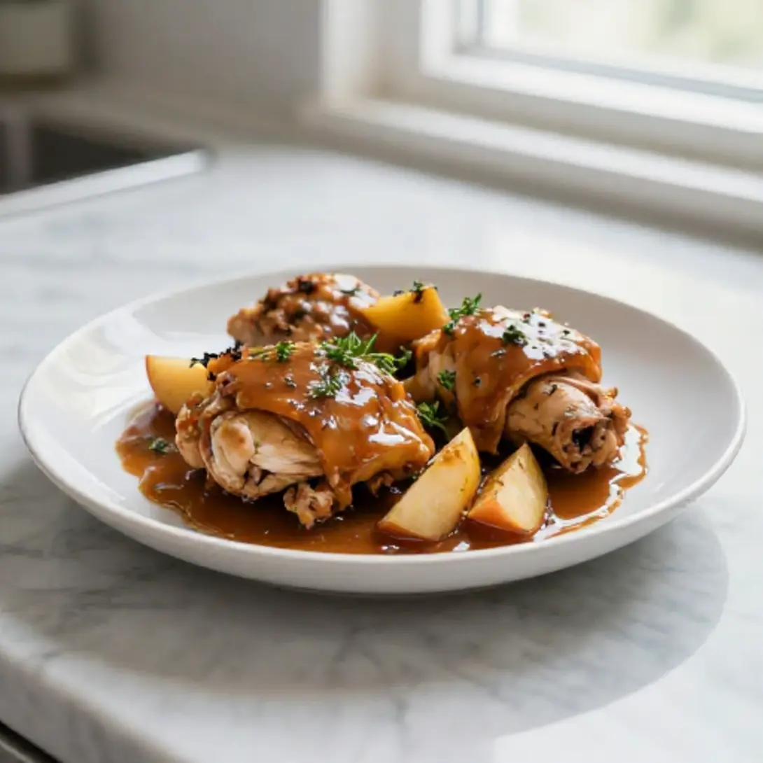 Poulet au cidre au Cookeo - liste des ingrédients