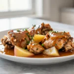 Délicieux poulet au cidre préparé en Cookeo, tendre et savoureux.