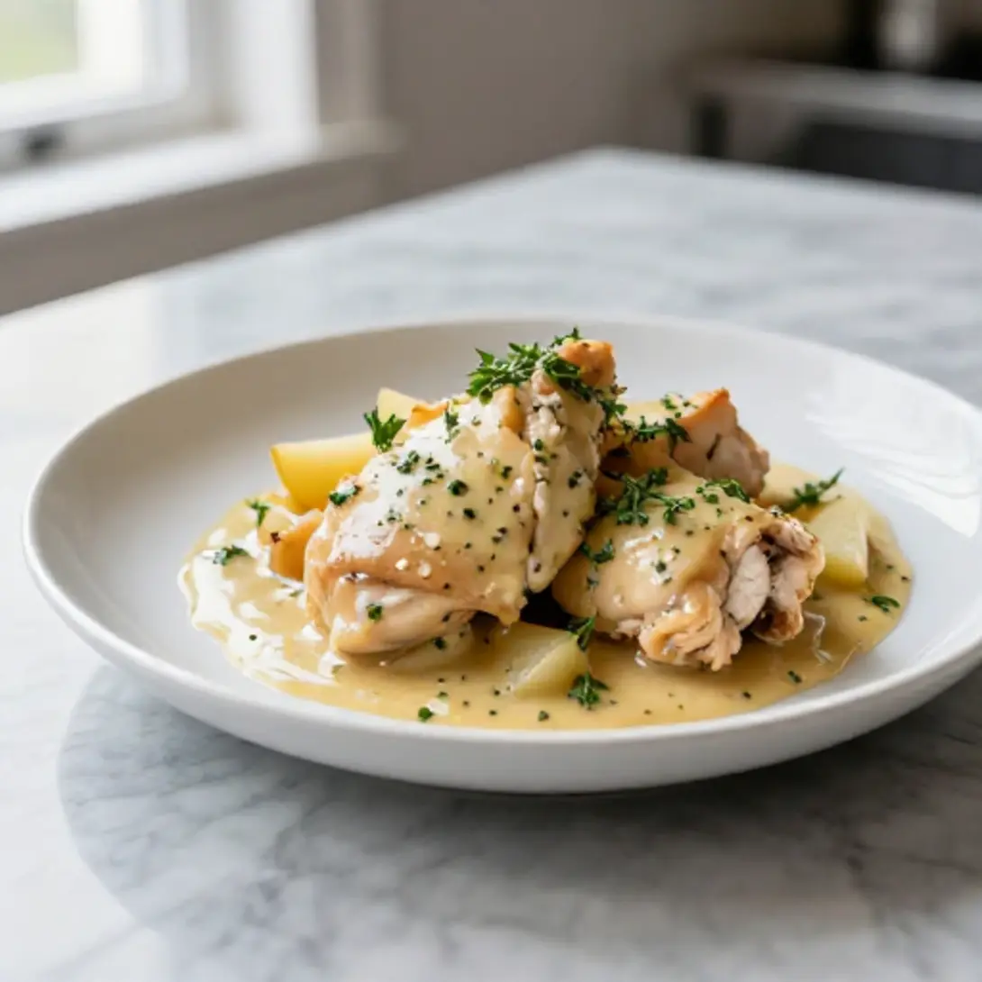 Poulet Vallée d’Auge au Cookeo - liste des ingrédients