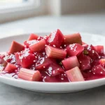 Rhubarbe compotée au Cookeo, délicatement sucrée et fondante