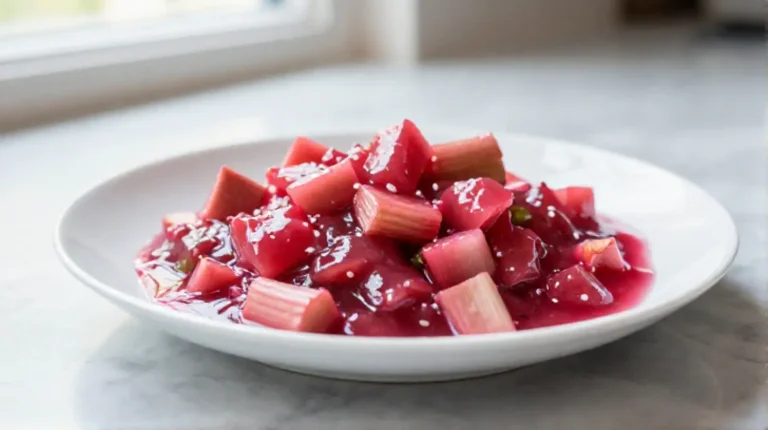 Rhubarbe compotée au Cookeo, délicatement sucrée et fondante