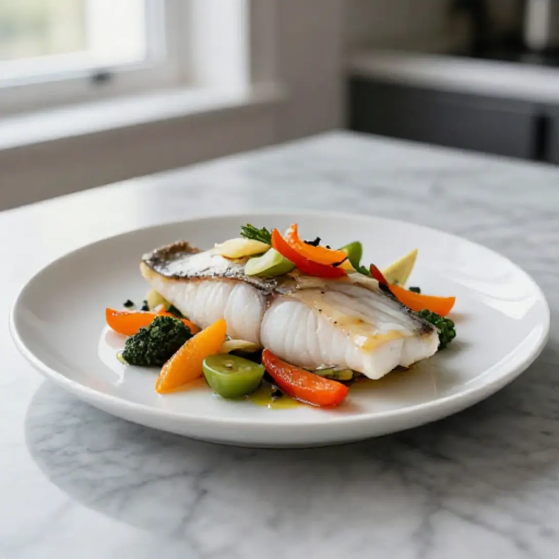 Turbot aux légumes au Cookeo - liste des ingrédients