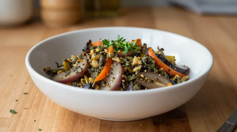 Ratatouille parfumée aux herbes de Provence préparée au Cookeo.