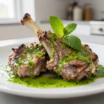 Savoureuse souris d'agneau à la menthe cuisinée au Cookeo.