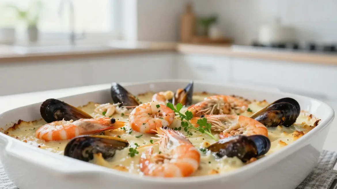 Cassolette de fruits de mer à la crème et au safran au Cookeo Délicieuse cassolette de fruits de mer à la crème et au safran, préparée au Cookeo.