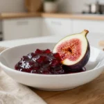 Délicieuse confiture de figues au vin rouge préparée avec le Cookeo.