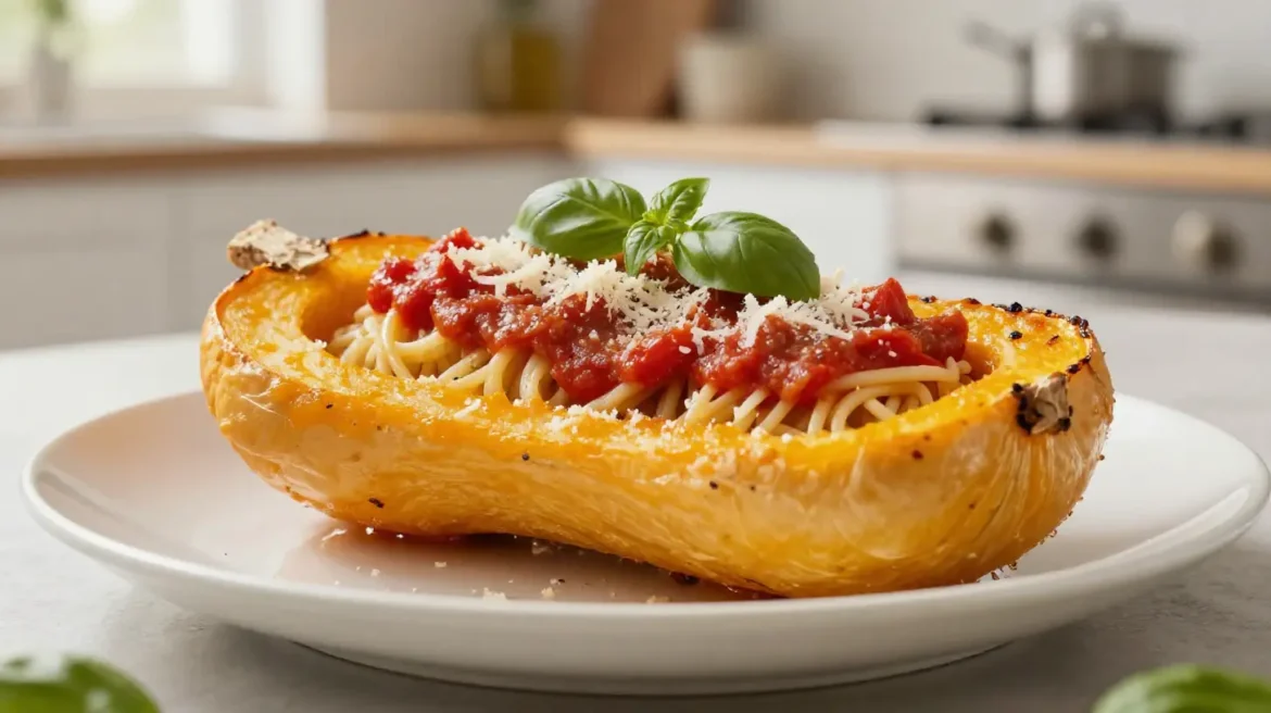 Délicieuse courge spaghetti cuisinée au Cookeo, parfaite pour un repas léger.