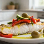 Délicieux dos de cabillaud cuisiné avec des légumes méditerranéens au Cookeo.