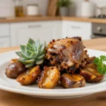 Délicieuse pintade cuisinée aux châtaignes et aux lardons au Cookeo, garantie savoureuse.