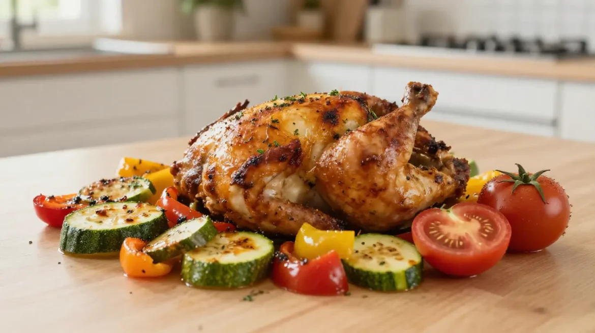 Poulet provençal succulent avec des légumes du soleil cuisinés au Cookeo.