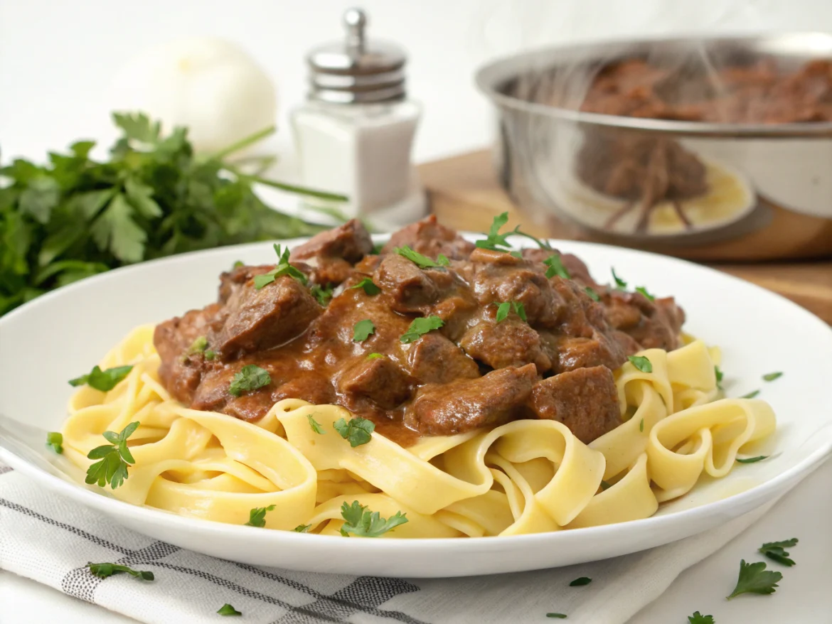 Bœuf Stroganoff au Cookeo boeuf stroganoff au cookeo