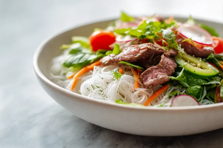 Savoureux bobun vietnamien au Cookeo, rempli de légumes croquants et nouilles délicates