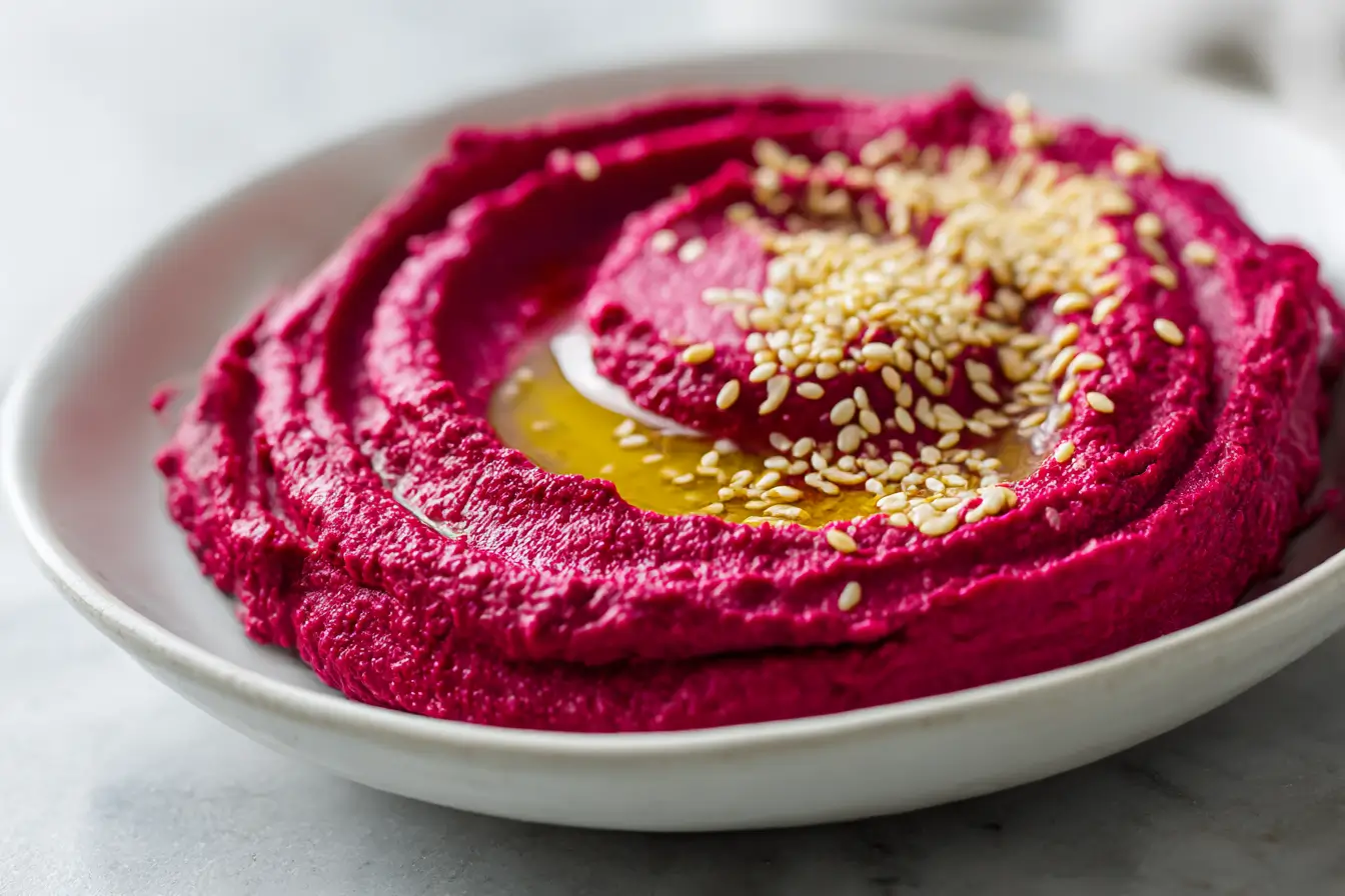 Houmous de betterave au Cookeo, crémeux et coloré