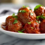 Délicieuses boulettes de boeuf en sauce tomate cuites au Cookeo.
