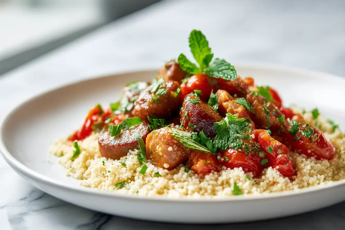 Couscous merguez poulet au Cookeo, savoureux et parfumé