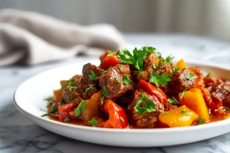 Savoureux goulash au Cookeo, mijoté à la perfection.