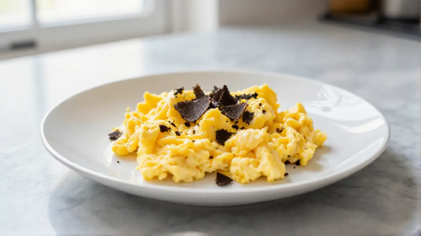 Oeufs brouillés à la truffe au Cookeo, crémeux et savoureux